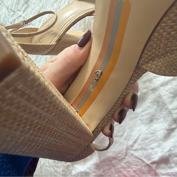 Sam Edelman Rattan Platform Heels - Picture 5 of 5